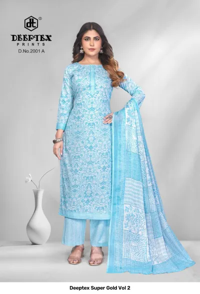 Deeptex Super Gold Vol 2 — Pure Cotton Printed, Unstitched Dress Materials, Deeptex Prints wholesale from Surat — view 33