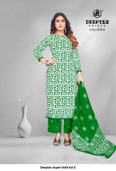 Deeptex Super Gold Vol 2 — Pure Cotton Printed, Unstitched Dress Materials, Deeptex Prints wholesale from Surat — view 4