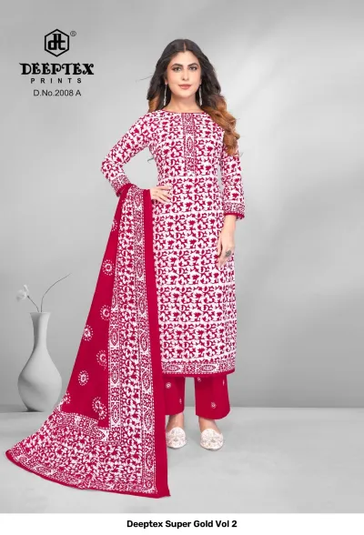 Deeptex Super Gold Vol 2 — Pure Cotton Printed, Unstitched Dress Materials, Deeptex Prints wholesale from Surat — view 5