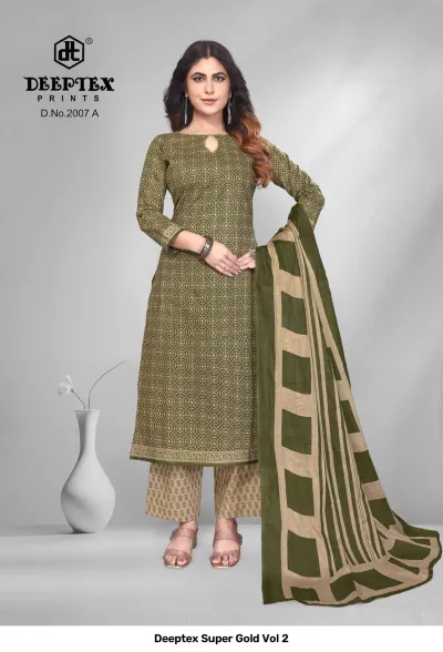 Deeptex Super Gold Vol 2 — Pure Cotton Printed, Unstitched Dress Materials, Deeptex Prints wholesale from Surat — view 9