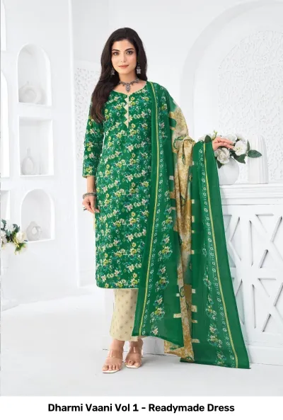 Dharmi Vaani Vol 1 - Readymade Dress — Pure Cotton Printed, Stitched Suits, Dharmi wholesale from Surat — view 10