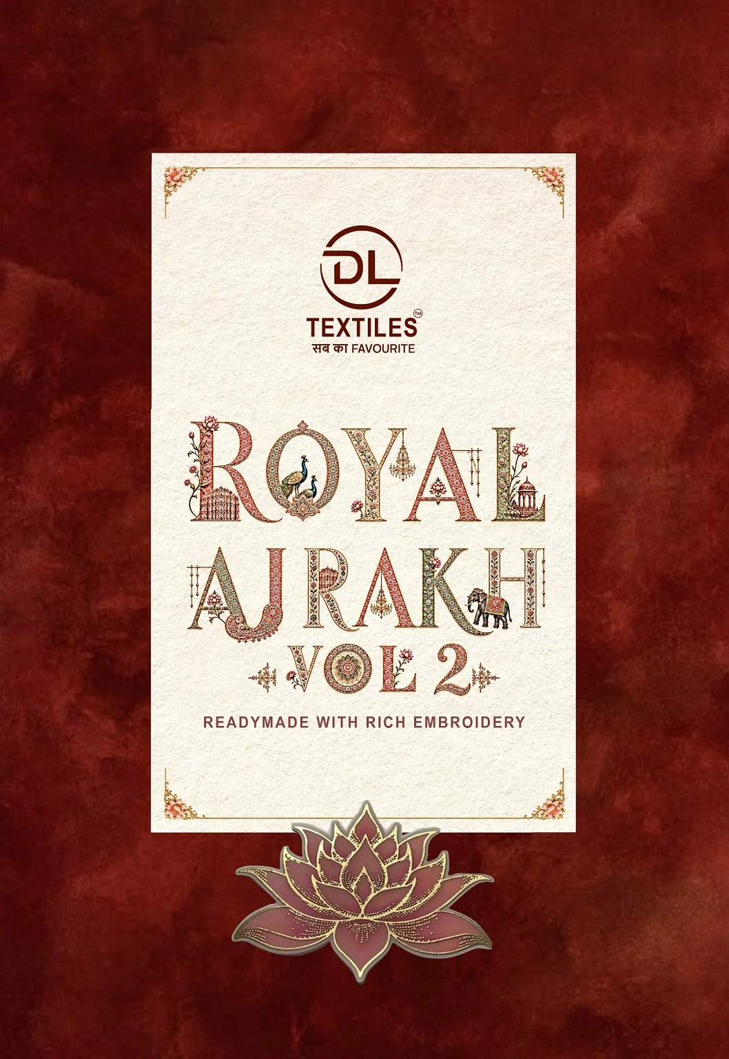DL Royal Ajrakh Vol 2 - Readymade Dress — Stitched Suits, DL Textiles wholesale from Surat — view 1