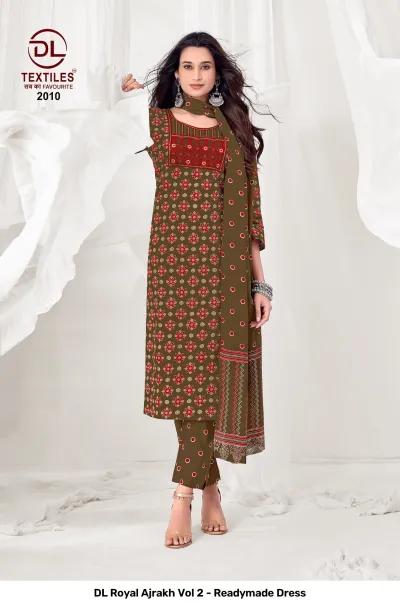 DL Royal Ajrakh Vol 2 - Readymade Dress — Stitched Suits, DL Textiles wholesale from Surat — view 11