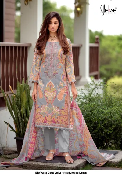 Elaf Asra Jofa Vol 2 - Readymade Dress — Pakistani Readymade Suits, Elaf wholesale from Surat — view 3