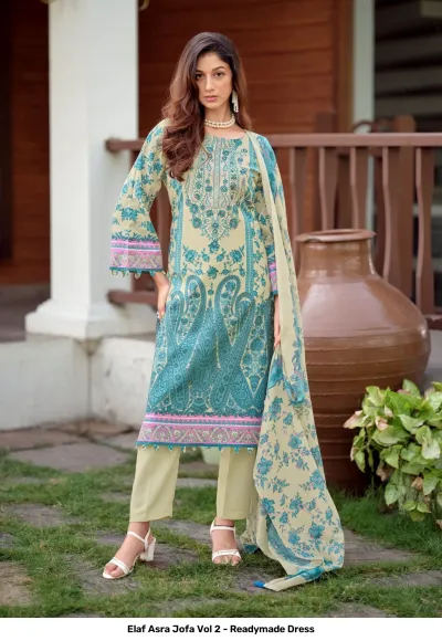 Elaf Asra Jofa Vol 2 - Readymade Dress — Pakistani Readymade Suits, Elaf wholesale from Surat — view 5