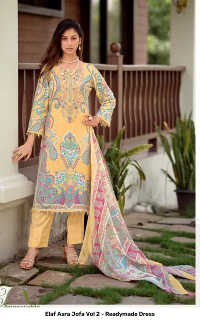 Elaf Asra Jofa Vol 2 - Readymade Dress — Pakistani Readymade Suits, Elaf wholesale from Surat — view 7
