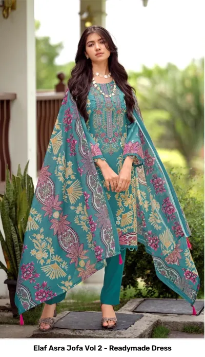 Elaf Asra Jofa Vol 2 - Readymade Dress — Pakistani Readymade Suits, Elaf wholesale from Surat — view 8