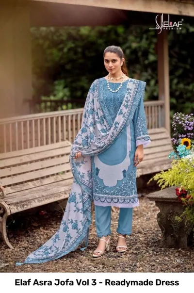Elaf Asra Jofa Vol 3 - Readymade Dress — Pakistani Readymade Suits, Elaf wholesale from Surat — view 5