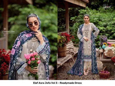 Elaf Asra Jofa Vol 3 - Readymade Dress — Pakistani Readymade Suits, Elaf wholesale from Surat — view 7