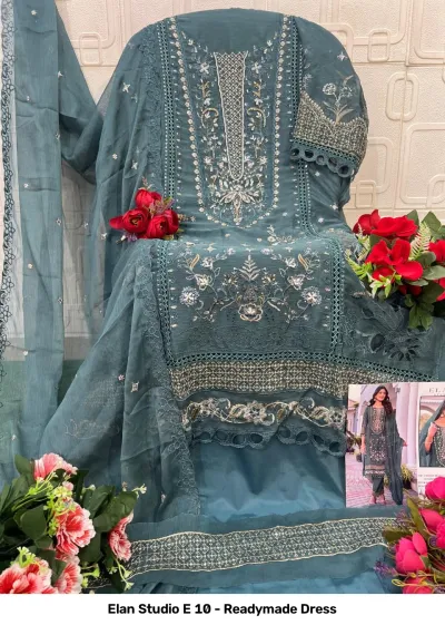 Elan Studio E 10 - Readymade Dress — Pakistani Suits, Elan Studio wholesale from Surat — view 4