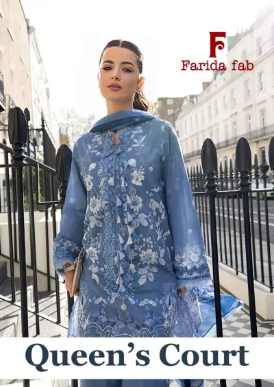 Farida Fab Queens Court — Pure Cotton Printed, Karachi Pattern Dress, Farida wholesale from Surat — view 1