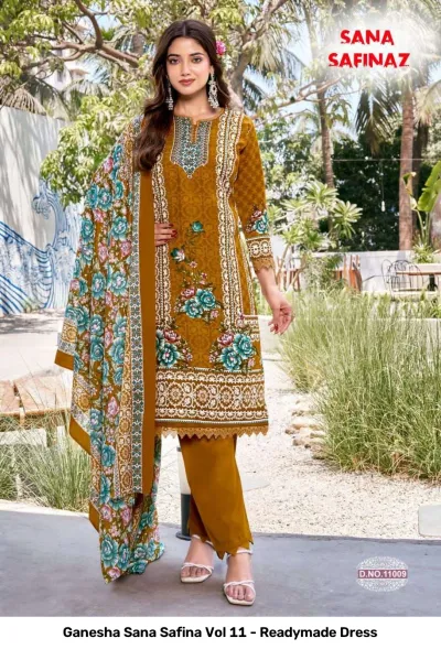 Ganesha Sana Safina Vol 11 - Readymade Dress — Pure Cotton Printed, Pakistani Readymade Suits, Shree Ganesh Print wholesale from Surat — view 2
