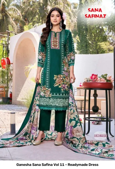 Ganesha Sana Safina Vol 11 - Readymade Dress — Pure Cotton Printed, Pakistani Readymade Suits, Shree Ganesh Print wholesale from Surat — view 3