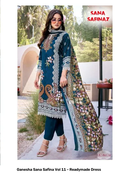 Ganesha Sana Safina Vol 11 - Readymade Dress — Pure Cotton Printed, Pakistani Readymade Suits, Shree Ganesh Print wholesale from Surat — view 5