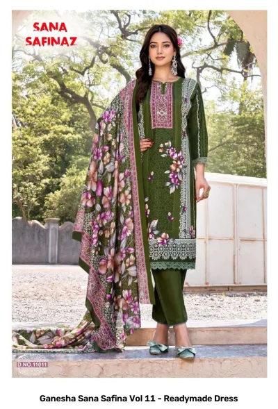 Ganesha Sana Safina Vol 11 - Readymade Dress — Pure Cotton Printed, Pakistani Readymade Suits, Shree Ganesh Print wholesale from Surat — view 7