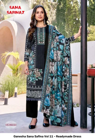 Ganesha Sana Safina Vol 11 - Readymade Dress — Pure Cotton Printed, Pakistani Readymade Suits, Shree Ganesh Print wholesale from Surat — view 8