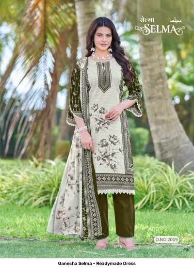 Ganesha Selma - Readymade Dress — Pure Cotton Printed, Pakistani Readymade Suits, Shree Ganesh Print wholesale from Surat — view 5
