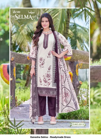 Ganesha Selma - Readymade Dress — Pure Cotton Printed, Pakistani Readymade Suits, Shree Ganesh Print wholesale from Surat — view 6
