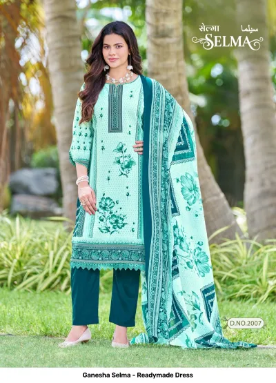 Ganesha Selma - Readymade Dress — Pure Cotton Printed, Pakistani Readymade Suits, Shree Ganesh Print wholesale from Surat — view 7