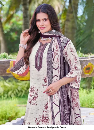 Ganesha Selma - Readymade Dress — Pure Cotton Printed, Pakistani Readymade Suits, Shree Ganesh Print wholesale from Surat — view 8