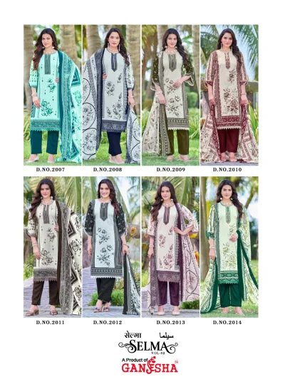 Ganesha Selma - Readymade Dress — Pure Cotton Printed, Pakistani Readymade Suits, Shree Ganesh Print wholesale from Surat — view 9