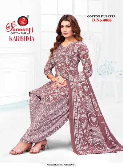Ganeshji Karishma Patiyala Vol 4 — Heavy Soft Cotton, Karachi Pattern Dress, Ganeshji wholesale from Surat — view 12