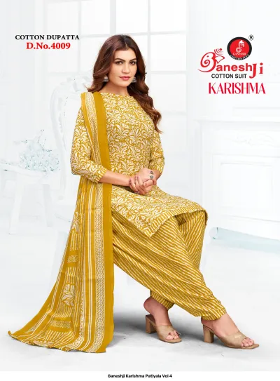 Ganeshji Karishma Patiyala Vol 4 — Heavy Soft Cotton, Karachi Pattern Dress, Ganeshji wholesale from Surat — view 13