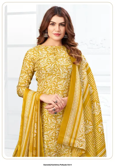 Ganeshji Karishma Patiyala Vol 4 — Heavy Soft Cotton, Karachi Pattern Dress, Ganeshji wholesale from Surat — view 14
