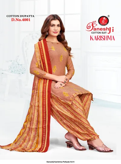 Ganeshji Karishma Patiyala Vol 4 — Heavy Soft Cotton, Karachi Pattern Dress, Ganeshji wholesale from Surat — view 2