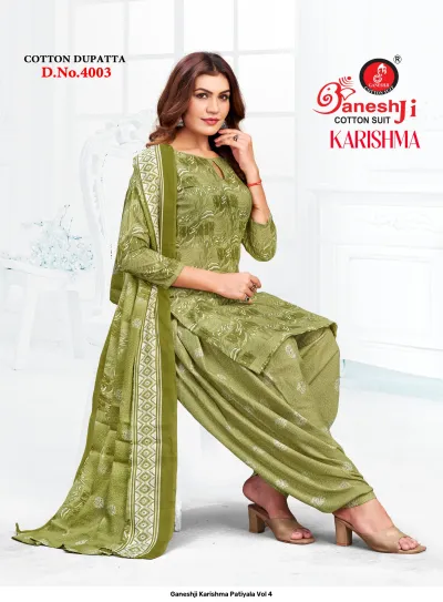Ganeshji Karishma Patiyala Vol 4 — Heavy Soft Cotton, Karachi Pattern Dress, Ganeshji wholesale from Surat — view 5