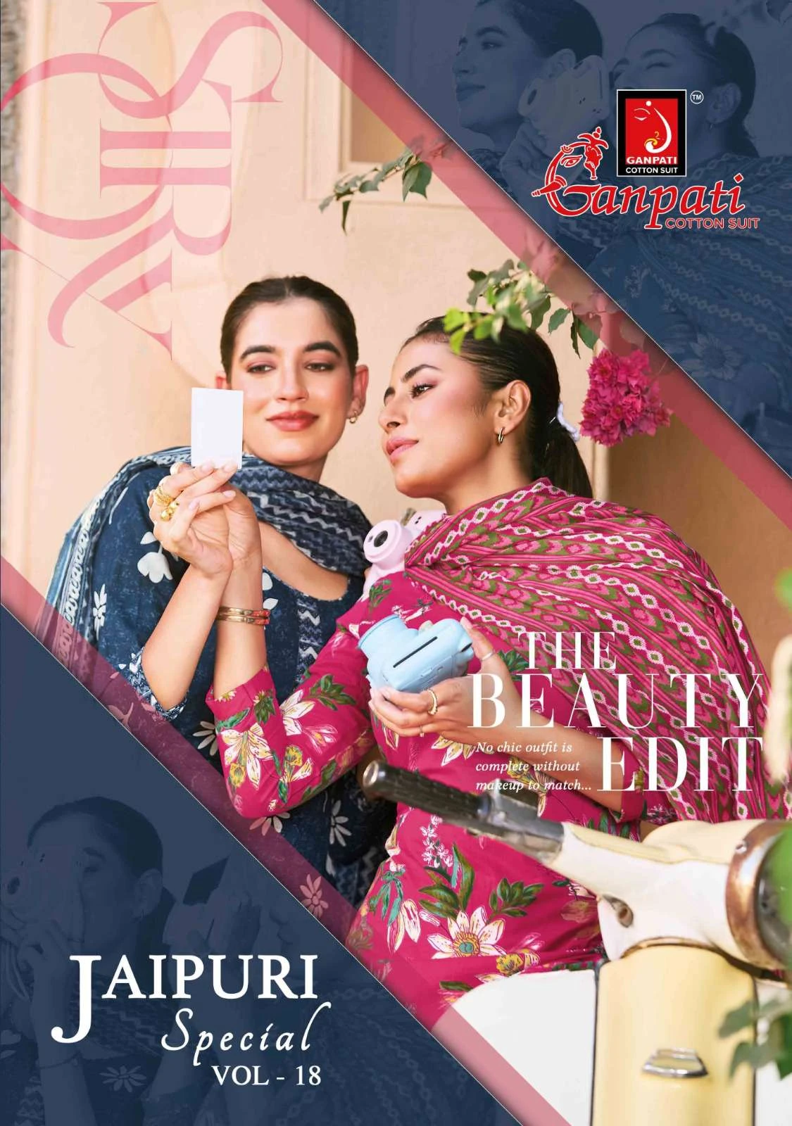 Ganpati Jaipuri Vol 18 - Readymade Dress — Pure Cotton Printed, Stitched Suits, Ganpati Cotton Suit wholesale from Surat — view 1