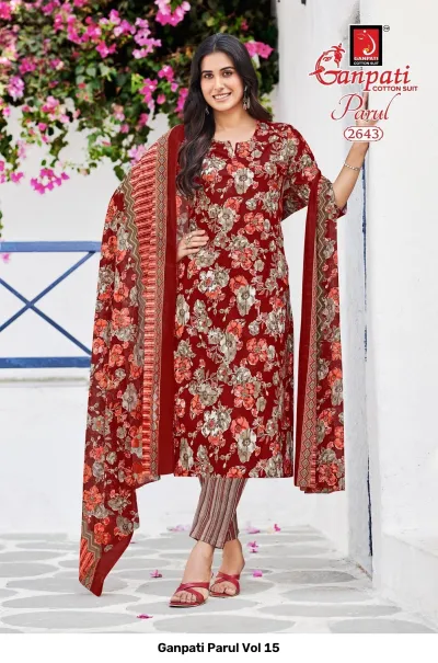 Ganpati Parul Vol 15 — Pure Cotton Printed, Stitched Suits, Ganpati wholesale from Surat — view 11