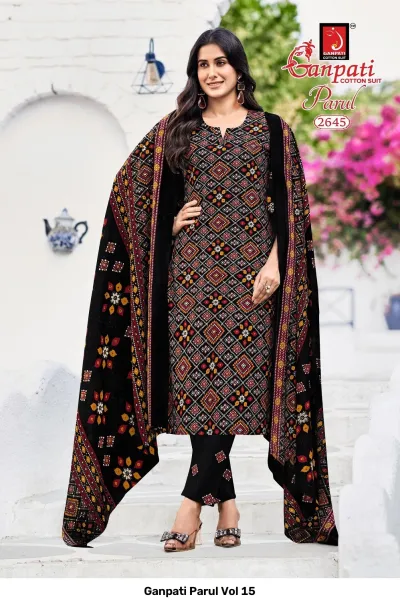 Ganpati Parul Vol 15 — Pure Cotton Printed, Stitched Suits, Ganpati wholesale from Surat — view 13