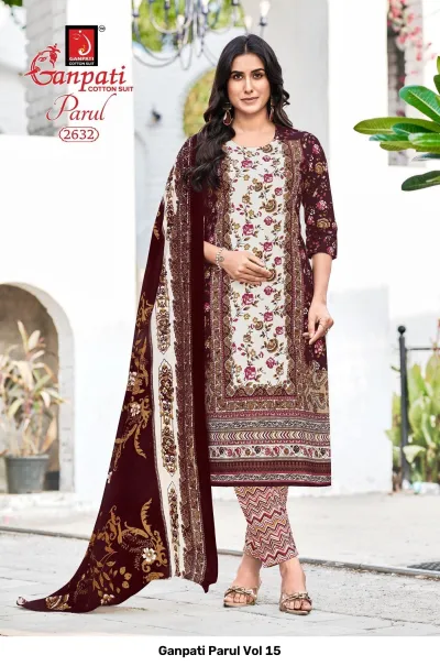 Ganpati Parul Vol 15 — Pure Cotton Printed, Stitched Suits, Ganpati wholesale from Surat — view 2
