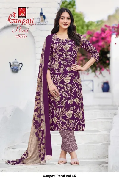 Ganpati Parul Vol 15 — Pure Cotton Printed, Stitched Suits, Ganpati wholesale from Surat — view 6