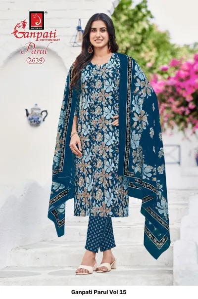 Ganpati Parul Vol 15 — Pure Cotton Printed, Stitched Suits, Ganpati wholesale from Surat — view 7