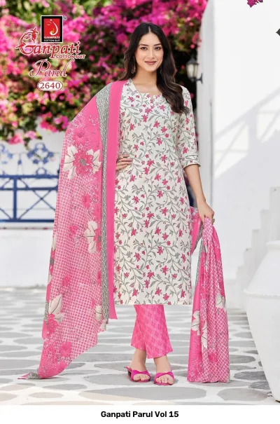 Ganpati Parul Vol 15 — Pure Cotton Printed, Stitched Suits, Ganpati wholesale from Surat — view 8