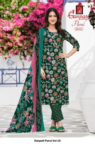 Ganpati Parul Vol 15 — Pure Cotton Printed, Stitched Suits, Ganpati wholesale from Surat — view 9