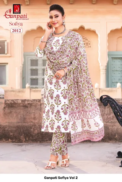 Ganpati Sofiya Vol 2 — Pure Cotton Printed, Stitched Suits, Ganpati wholesale from Surat — view 13