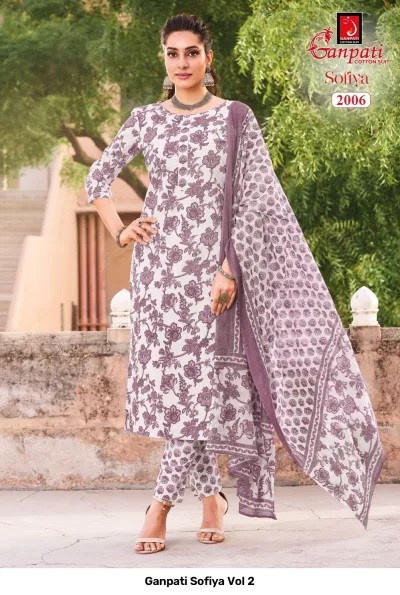 Ganpati Sofiya Vol 2 — Pure Cotton Printed, Stitched Suits, Ganpati wholesale from Surat — view 7