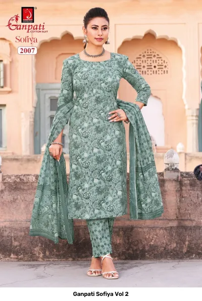 Ganpati Sofiya Vol 2 — Pure Cotton Printed, Stitched Suits, Ganpati wholesale from Surat — view 8