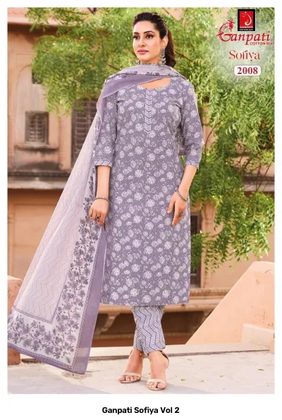 Ganpati Sofiya Vol 2 — Pure Cotton Printed, Stitched Suits, Ganpati wholesale from Surat — view 9