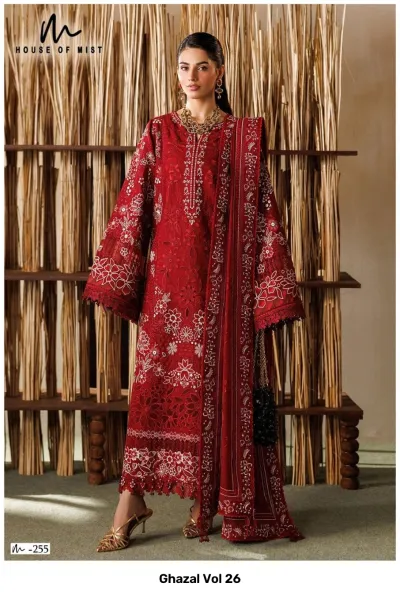 Ghazal Vol 26 — Unstitched Dress Materials, Ghazal wholesale from Surat — view 3