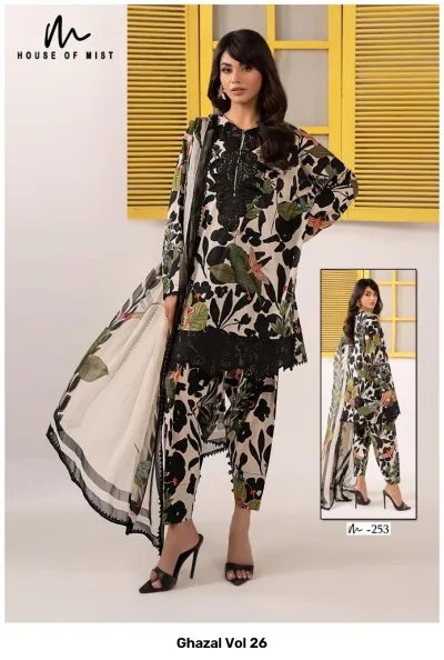 Ghazal Vol 26 — Unstitched Dress Materials, Ghazal wholesale from Surat — view 4