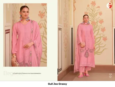 Gull Jee Grassy — Semi Stitched Suits, Gull Jee wholesale from Surat — view 3