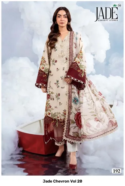 Jade Chevron Vol 20 — Pure Heavy Cotton Printed, Karachi Pattern Dress, Jade wholesale from Surat — view 3