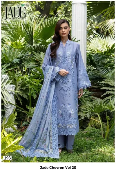 Jade Chevron Vol 20 — Pure Heavy Cotton Printed, Karachi Pattern Dress, Jade wholesale from Surat — view 4