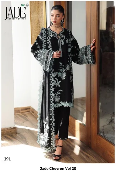 Jade Chevron Vol 20 — Pure Heavy Cotton Printed, Karachi Pattern Dress, Jade wholesale from Surat — view 5