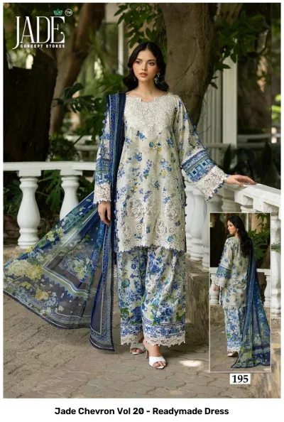 Jade Chevron Vol 20 - Readymade Dress — Pure Heavy Cotton Printed, Pakistani Readymade Suits, Jade Concept Store wholesale from Surat — view 2