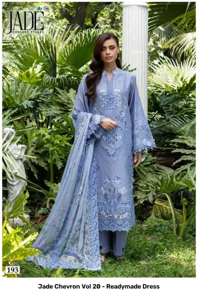 Jade Chevron Vol 20 - Readymade Dress — Pure Heavy Cotton Printed, Pakistani Readymade Suits, Jade Concept Store wholesale from Surat — view 4